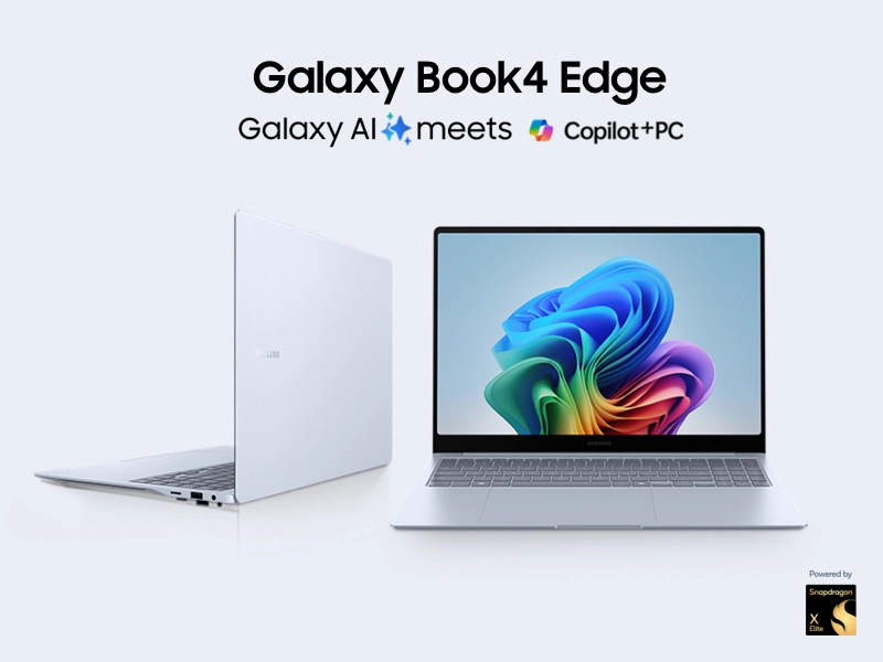 SAMSUNG GALAXY BOOK 4 EDGE (NP750XQB-KA2US) Pantalla 15,6" FULL HD (1920 x 1080) LED LATOP SHAPPIRE BLUE - Procesador Snapdragon X X1-26-100 - Ram 16GB - SSD 512Gb - Win 11 - con Pad Numerico - Peso 1.50Kg.