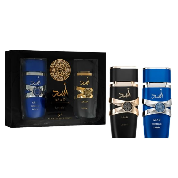 Lattafa Set Asad Y Asad Zanzibar Hombre EDP 100ml