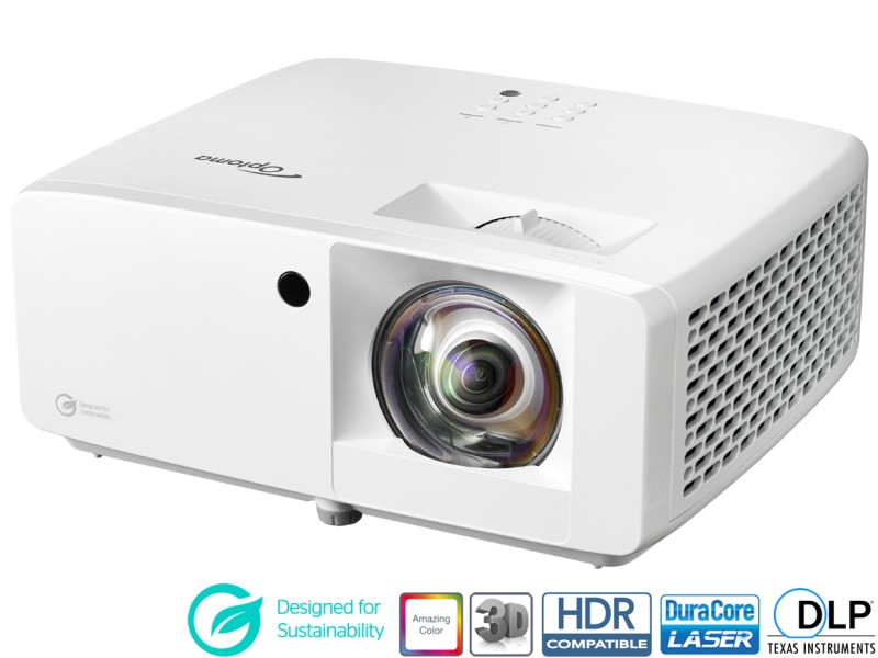 Optoma GT2100HDR Full HD laser home projector 4200 lumens, Contrast ratio 300,000:1, Contrast ratio - dynamic 2,000,000:1 (LINEA TIRO CORTO LASER)