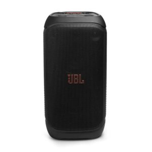 JBL PARTYBOX Stage 320 Bocina Portátil Efecto Luz LED, Bluetooth, 240W de Potencia, Reproducción 18 Horas, Ruedas de Transporte - Negro.