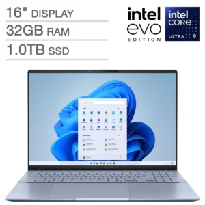 ASUS VIVOBOOK S 16 (S5606CA-SB92) Procesador Intel Core Ultra 9 Processor 285H - Ram 32GB - Disco SSD 1Tb - Pantalla 16" OLED 3K (2880x1800) 120Hz - Win 11 - Color Cosmic Blue - Peso 1,90Kg. (Pad Numerico)