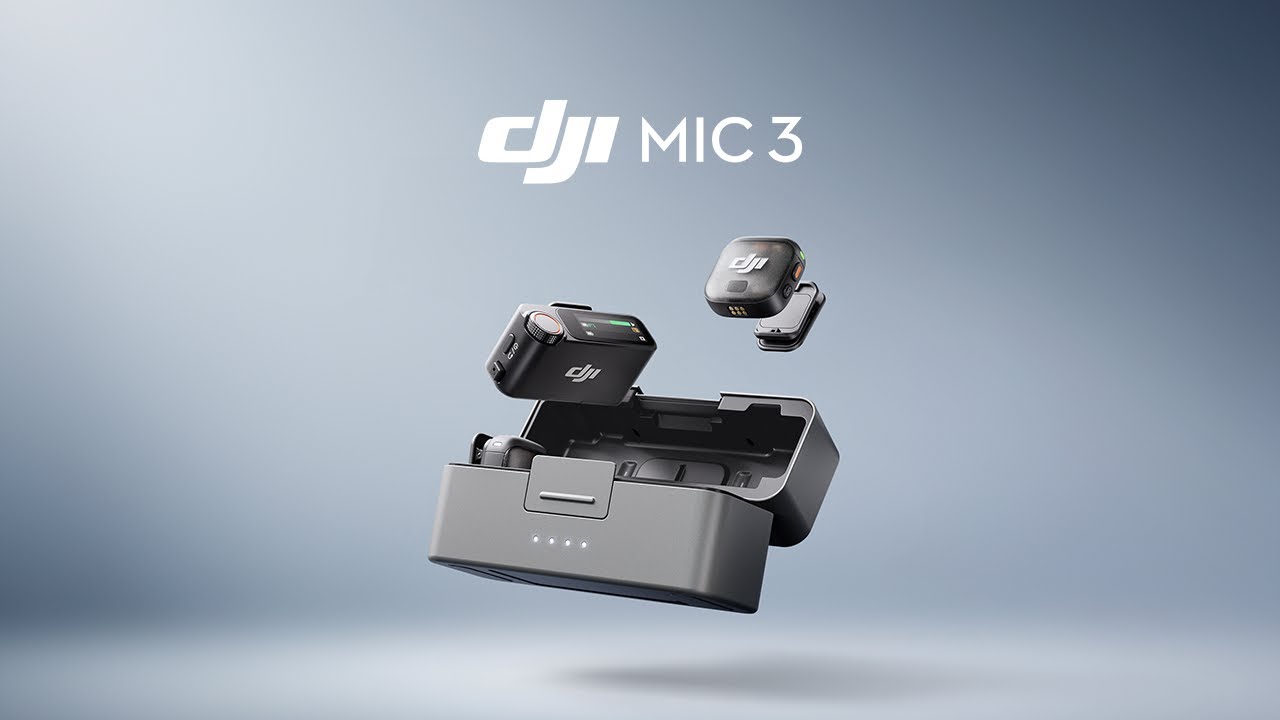 MICROFONO WIRELESS DJI MIC 3 KIT (2 TX + 1 RX + Estuche de carga)