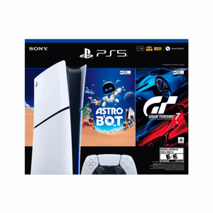 PlayStation 5 SLIM Nuevo Modelo SONY PS5 DIGITAL (SIN LECTORA) Ultra HD y Disco SSD 1Tb de memoria con 2 Juegos AstroBot + GranTurismo 7