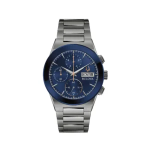 Reloj Bulova Millennia 98C143 Caja 41MM Cuarzo para Caballero Correa de Acero Inoxidable Plateado Cristal mineral - Cronógrafo Día Fecha