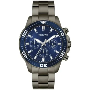 Reloj Bulova 98A314 Caja 42mm Cuarzo para Hombre Correa de Acero Inoxidable Cristal mineral