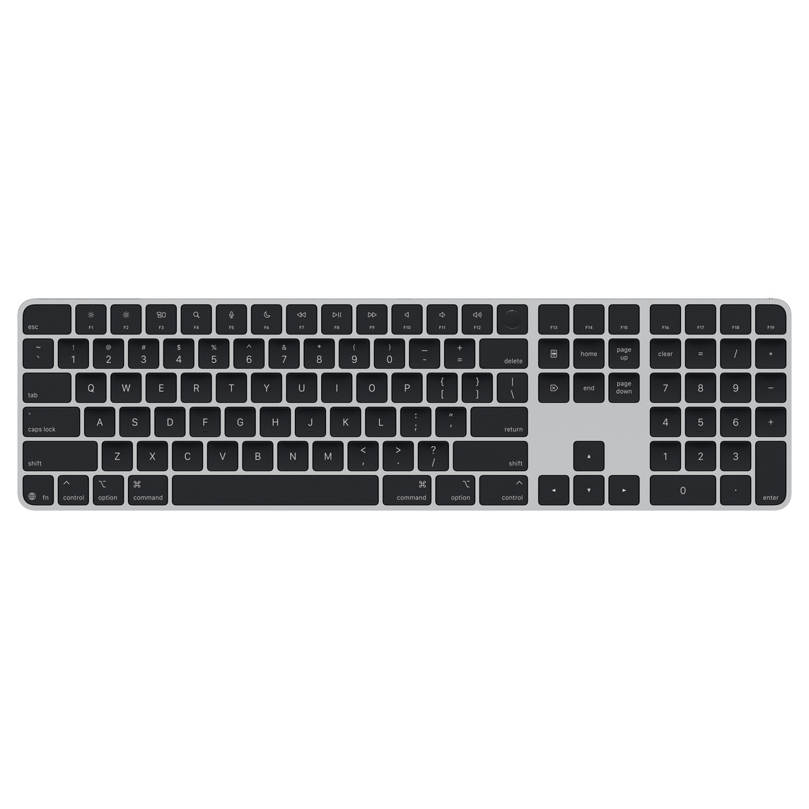 Apple Magic Keyboard con Touch ID y teclado numérico - Inglés Black Keys MXK83LL/A (USB-C)