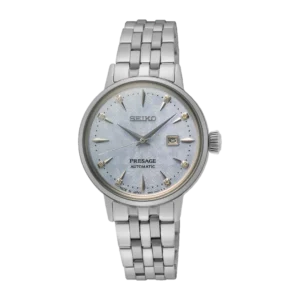Reloj Seiko SRE007J1 Caja 30mm Cuarzo para Dama Correa de Acero Inoxidable Presage Cocktail Time automático Cristal Mineral