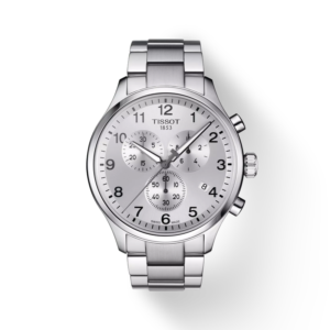 Reloj Tissot T1166171103700 Caja 45mm Cuarzo para Caballero Correa de Acero Inoxidable Cristal de zafiro