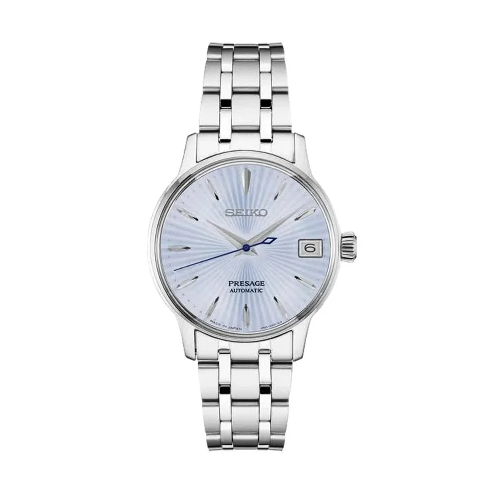 Reloj Seiko SRP841J1 Caja 34mm Cuarzo para Dama Correa de Acero Inoxidable Presage Cocktail Time automático Cristal Mineral