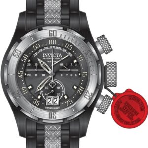 Reloj Invicta Platinum Select Coalition Forces Swiss Made Steel Chrono Watch Caja 50mm Cuarzo para Caballero Correa de Acero Inoxidable Cristal de zafiro