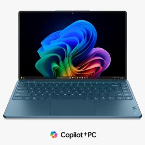 LENOVO YOGA SLIM 9i (83CX0005US) - Pantalla Táctil 14" 4K OLED (3840 x 2400) TOUCHSCREEN LAPTOP TIDAL TEAL - Procesador Intel Core Ultra 7 258V - RAM 32GB - Disco Sólido SSD 1TB - Win 11 - Peso 1,25Kg.