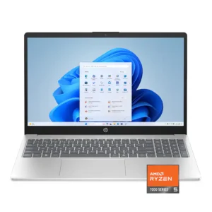 HP ENVY 15-FC0146DX Pantalla Táctil 15.6” (1920 x 1080) Touch-Screen Laptop Color Natural Silver - Procesador AMD Ryzen 5 7520U - Ram 8Gb - Disco Sólido SSD 512Gb - Win 11