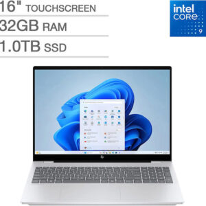 HP OMNIBOOK 7 16-AZ0595cl (B94TZUA#ABA) Pantalla Táctil 16" 2K OLED 120Hz (2048 x 1280) TOUCHSCREEN LAPTOP SILVER - Procesador Intel Core 9 270H - RAM 32GB - Disco Sólido SSD 1TB - Win 11 - Peso 1.95Kg. - Pad Numerico