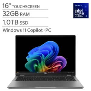 ASUS VIVOBOOK 16 FLIP (TP3607AA-IS99T) LAPTOP 2-IN-1 Procesador Intel Core Ultra 9 386H - Ram 32GB - Disco SSD 1Tb - Pantalla Táctil 16" OLED FULL HD+ (1920x1200) TOUCHSCREEN - Win 11 - Color BLACK - Peso 1,96Kg. (Pad Numerico)