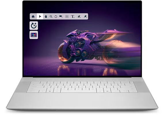 DELL 16 PREMIUM XPS (DA16250-DRGG5) LAPTOP SILVER - Pantalla 16.3" Full HD+ (1920 x 1200) 120Hz - Procesador Intel Core Ultra 7 255H – RAM 32GB – Disco Sólido SSD 1TB - Placa de Video NVIDIA RTX 5050 8GB - Win 11 - Peso 2.30 Kgs.