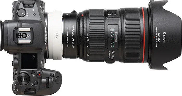 Canon-RF-1.4x-Extender-with-Vello-EF-to-RF-Adapter