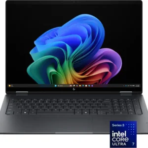 HP OMNIBOOK X Flip 2-in-1 (16-CB0023DX) Pantalla Táctil 16" OLED 2K (1920 x 1200) TOUCHSCREEN LAPTOP ECLIPSE GRAY - Procesador Intel Core Ultra 7 Series 3 355 - RAM 16GB - Disco Sólido SSD 1TB - Win 11 - Peso 2.10Kg. - Pad Numérico