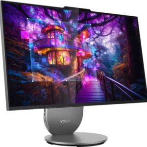 LENOVO YOGA AIO (F0J20012US) 27" 2,5K QHD (2560 x 1440) IPS ALL IN ONE LUNA GREY - Procesador Intel Core Ultra 7 Series 2 255H - RAM 16GB - Disco Sólido SSD 1TB - Windows 11 - Teclado y Mouse Inalámbricos
