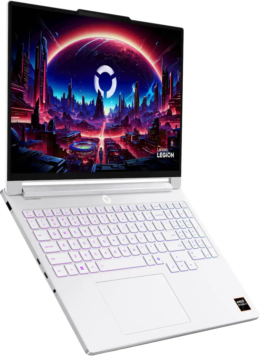 LENOVO LEGION 7A (83Q8001HUS) GAMING LAPTOP - Pantalla 16" 2.5K OLED WQXGA (2560 x 1600) 240Hz - Procesador AMD Ryzen Al 9 HX 470 - RAM 32GB DDR5 - Disco Sólido SSD 1TB - Teclado Retroiluminado (Pad Numerico) - Placa de Video NVIDIA GeForce RTX 5070 8GB GDDR7 - Win 11 - Color GLACIER WHITE - Peso 1,80Kg.