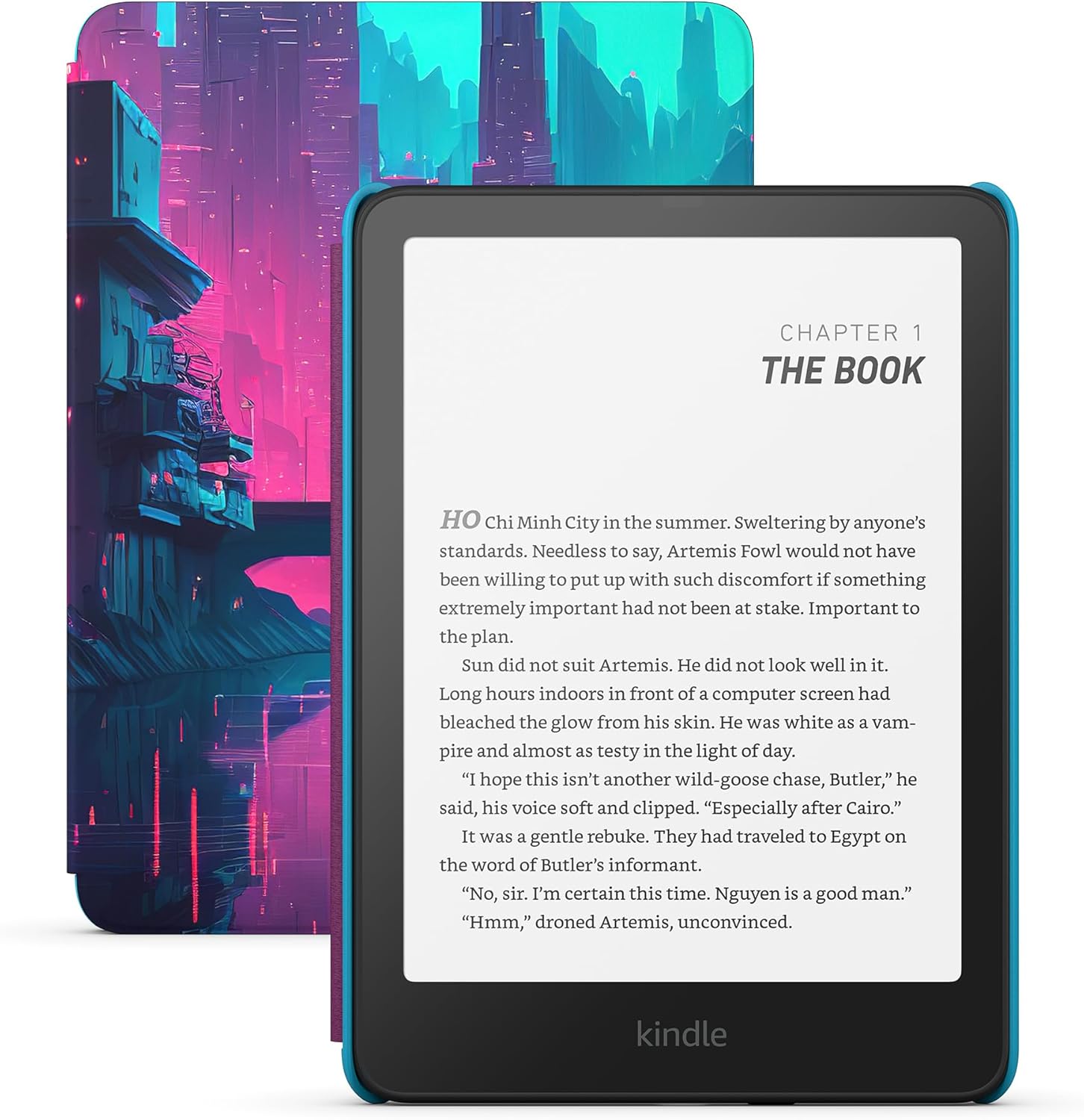 EBOOK Amazon Kindle Paperwhite Luz cálida ajustable 12va. Generación 7" 16GB INCLUYE FUNDA CYBER CITY