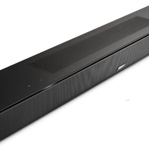 Barra de Sonido Bose Smart Soundbar Black Bose Barra de sonido inteligente Dolby Atmos, barra de sonido todo en uno para TV, modo de diálogo AI, control de voz y Amazon Alexa integrado, compatible con Bluetooth/AirPlay/Spotify Connect