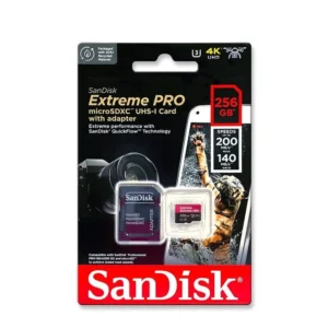 Memoria Micro SD Sandisk Extreme Pro 256GB 200MBs - SDSQXCD-256G-GN6MA
