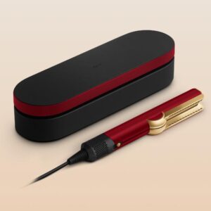 Plancha secador de pelo Dyson Airstrait Red velvet/Gold (HT 01 RVG EU) + Set de cepillos y pinzas para el pelo Negro/Rosé (ACC GLOB BRCRO) - 220v. para Argentina