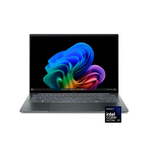 ACER SWIFT 16 AI (SF16-71T-70PN) | Pantalla Táctil 16" 3K OLED (2880 × 1800) 120Hz TOUCHSCREEN LAPTOP | Procesador Intel Core Ultra X7 358H  | RAM 16GB | Disco Sólido SSD 1TB | Windows 11 - Teclado Retroiluminado con Pad Numérico - Color BASALT GRAY Peso 1,37Kg.