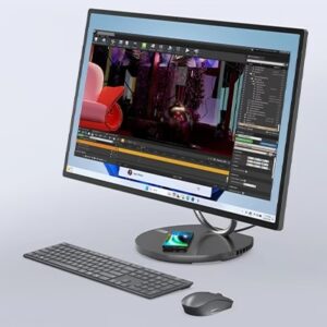 Lenovo Yoga AIO 32ILL10 (F0HX000MUS) Pantalla 31.5" 4K UHD IPS (3840 x 2160) IPS ALL IN ONE Color STONE GRAY - Procesador Intel Core Ultra 7 258V - Ram 32gb - Disco SSD 1TB - Placa de Video NVIDIA® GeForce RTX™ 4050 6GB GDDR6 - Win 11 PRO - Teclado y Mouse Inalámbricos