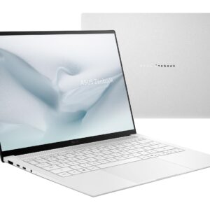 ASUS ZENBOOK S 14 (UX5406AA-ZB/S1490) LAPTOP SCANDINAVIAN WHITE - Procesador Intel Core Ultra 9 386H - RAM 32GB - Disco Sólido 1TB SSD - Pantalla Táctil 14" OLED 3K (2880 X 1800) 120Hz TOUCHSCREEN - Teclado Retroiluminado - Windows 11 Copilot+PC - Peso 1,30Kg.