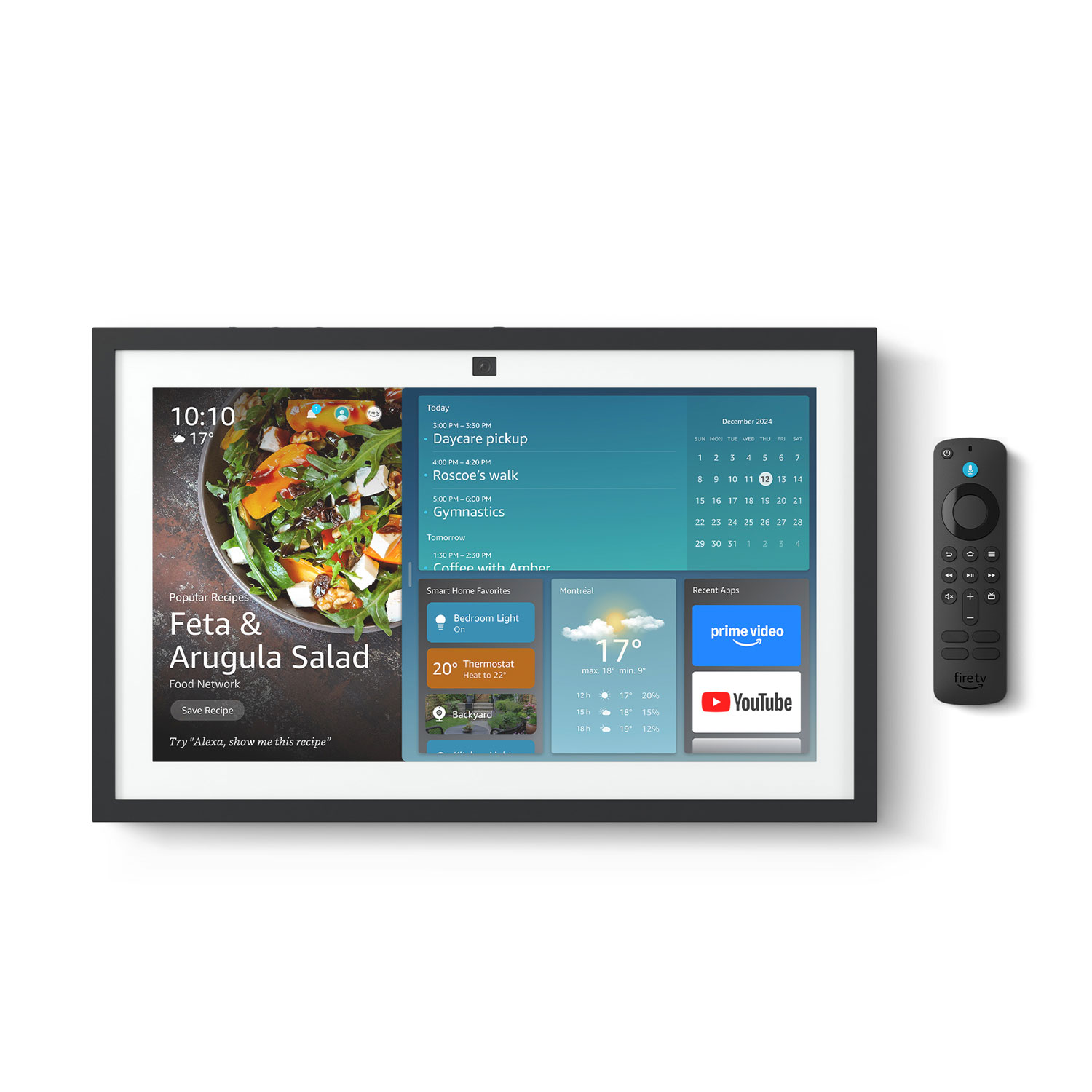AMAZON ECHO SHOW 15" ALEXA BLACK CON CONTROL