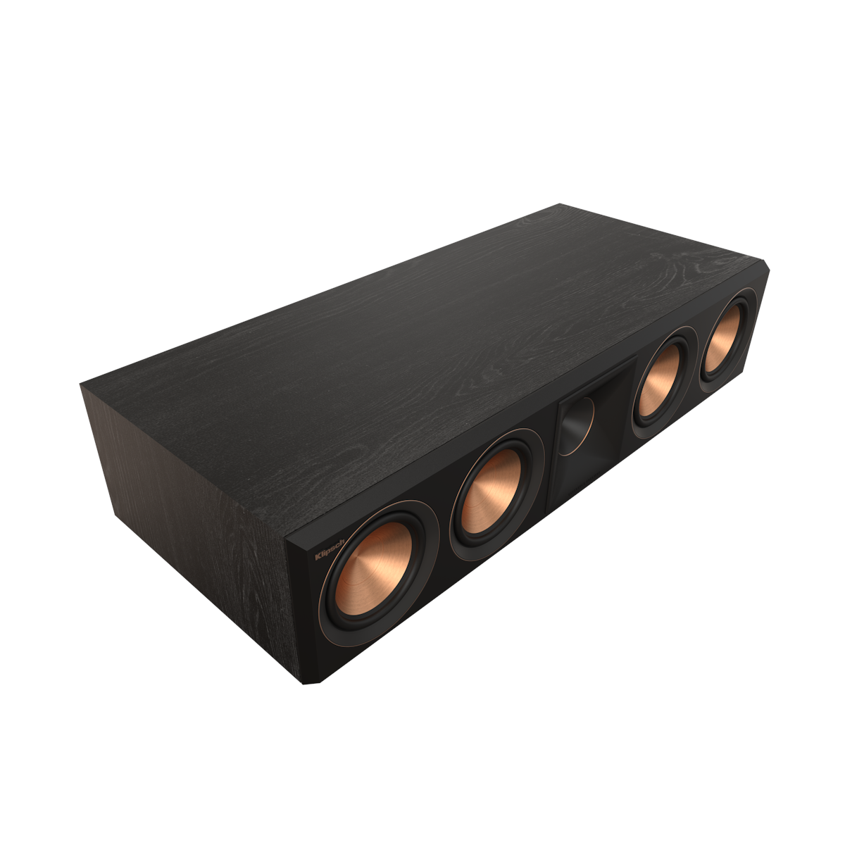 Parlante Central Klipsch RP-504C II Reference Premiere para Home Theater - 4 Woofers Cerametallic 5,25", Tweeter de Titanio, 150 W / 600 W pico - Color EBONY