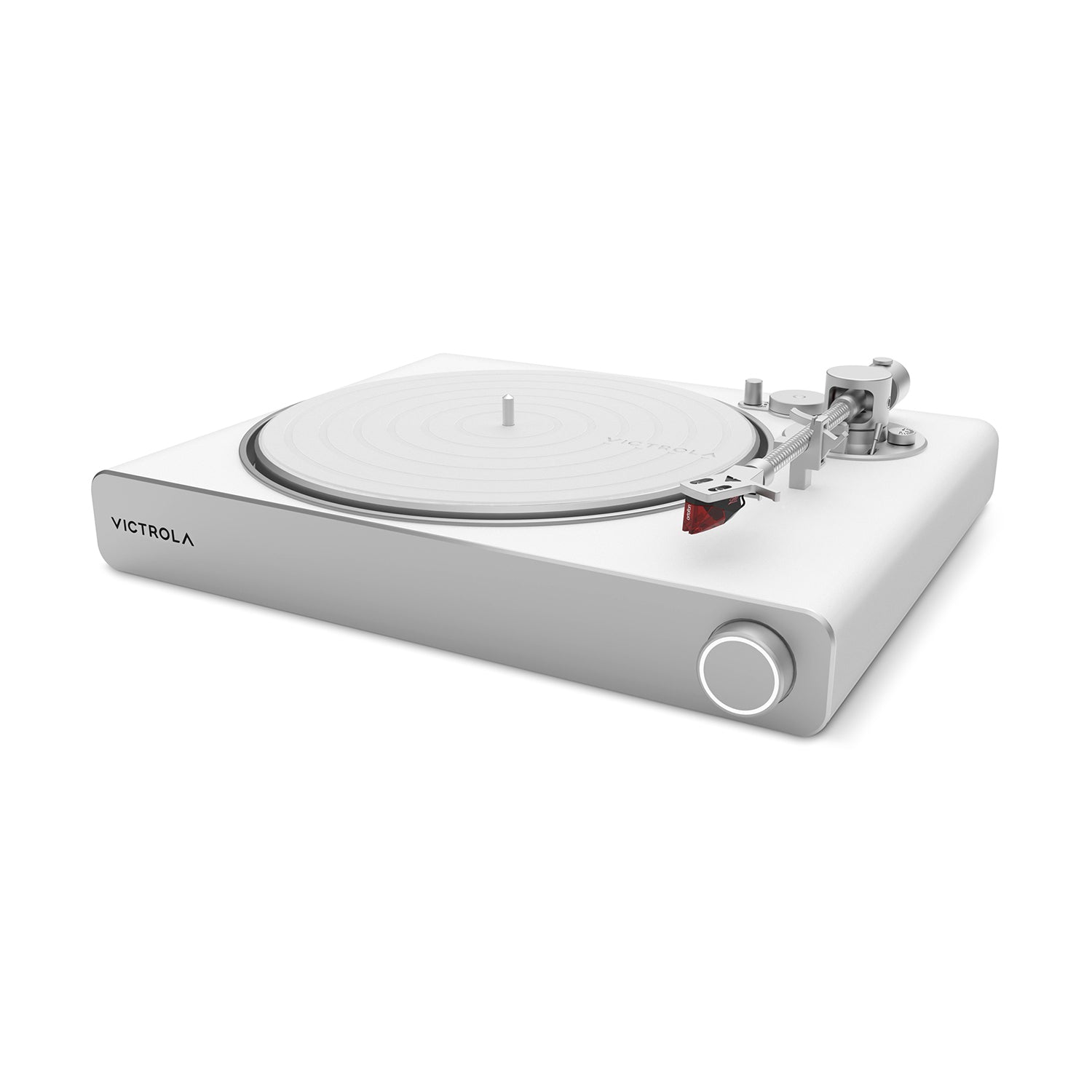 Tocadiscos Victrola Stream Pearl (VPT-3000) Wi-Fi + Bluetooth Works with Sonos - Cápsula Ortofon 2M Red, Brazo de Fibra de Carbono, Plato de Aluminio, Streaming Hi-Fi 24-bit - Color BLANCO PERLA