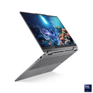LENOVO YOGA 7i 2-IN-1 16ILL10 (83JT0047US) Pantalla Táctil 16" WUXGA (1920 x 1200) TOUCHSCREEN LAPTOP 2-IN-1 Color LUNA GREY - Procesador Intel Core Ultra 5 226V - RAM 16GB - Disco Sólido SSD 512GB - Teclado con Pad Numerico - Win 11 - Peso 1,92Kg.